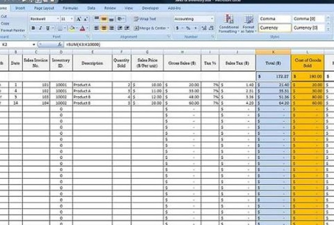 give you simple worksheets for bookkeeping and inventory control