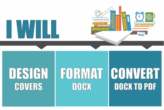 cdr docx convert to format  pdf docx create to  convert cover, ebook or fiverr